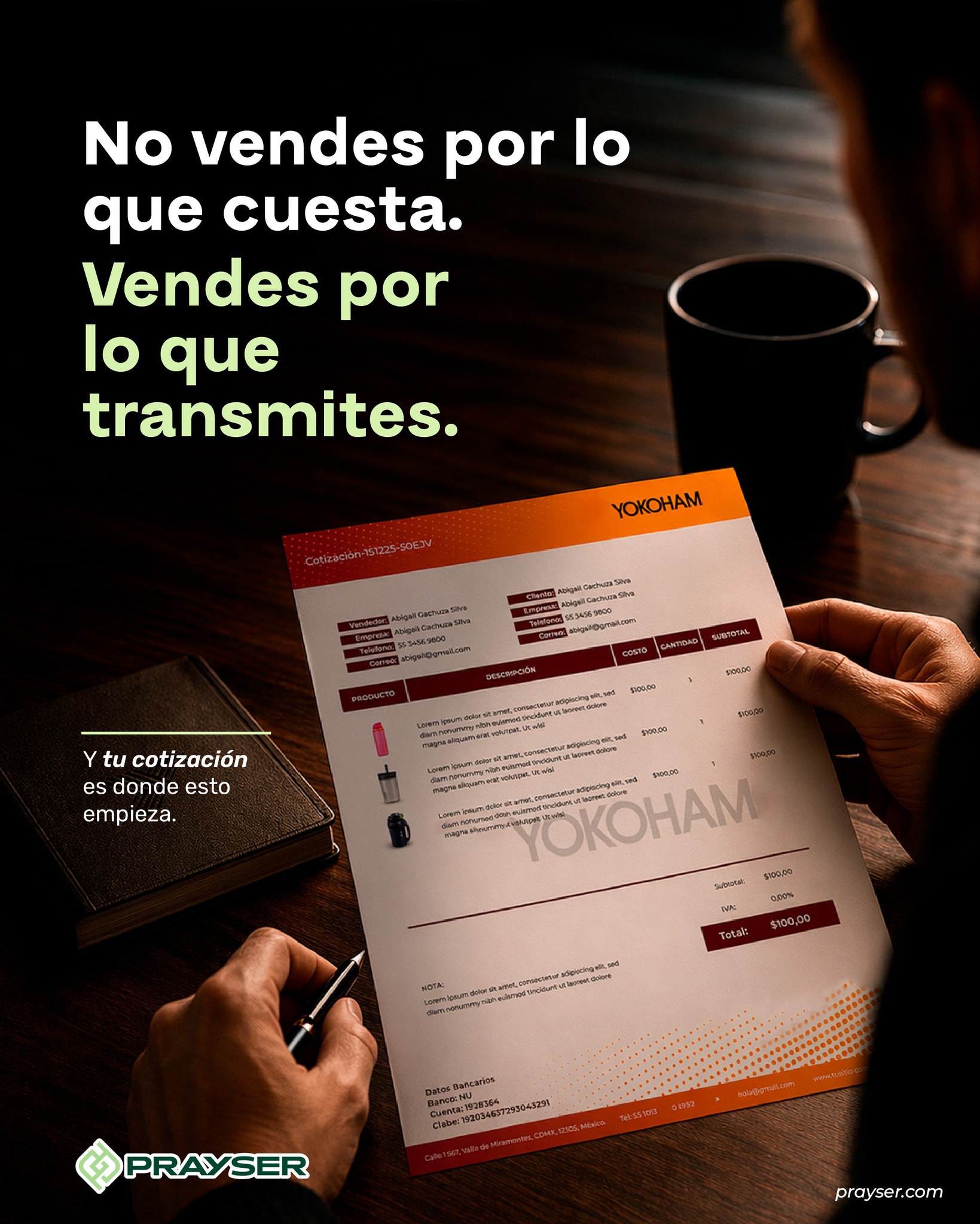 No vendes solo con lo que cobras. vendes con lo que haces sentir. porque al final, la decisión no se queda en el número.